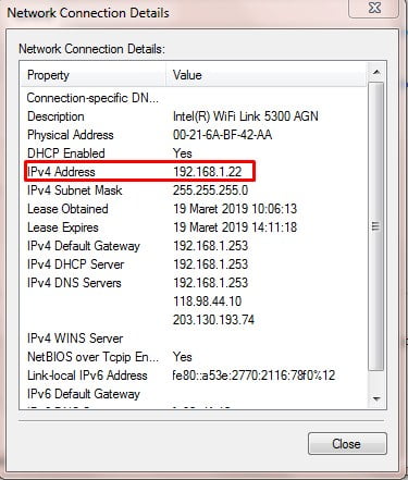 Cara Mengecek IP Address Komputer