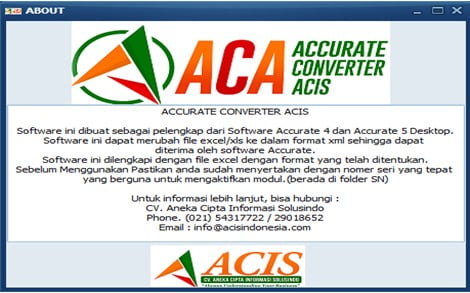 Tools ACA untuk Transaksi Import Excel ke Accurate