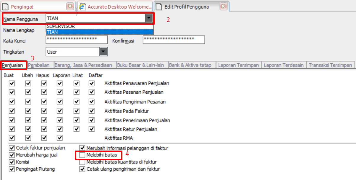 Cara Mencegah Input Transaksi Melebihi Batas Piutang