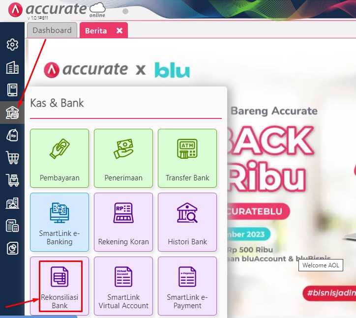 Cara Rekonsiliasi Bank Accurate Online