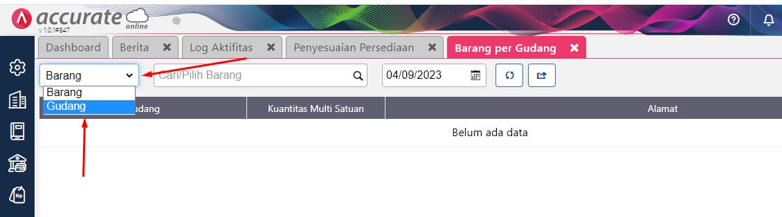 Cara Melihat Stok Barang Pergudang Accurate Online